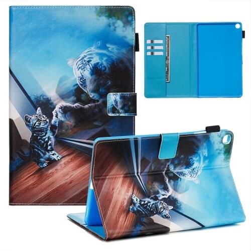 For Galaxy Tab A 10 1 2019 Case SM-T515 SM-T510 PU Leather Folding Protective Stand for Samsung Galaxy Tab A 10.1 Cover 2019