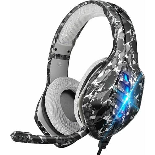 LED Stereo Surround 3.5mm Headset Wired Gaming Headphone Portable Noise Canceling Earphone For Video Game Accessories