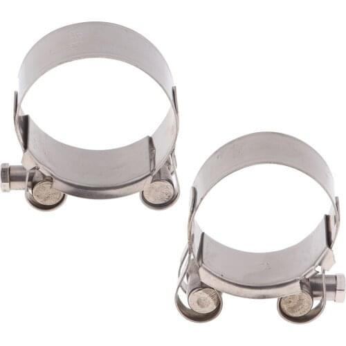 Exhaust Clamp Clip Stainless Steel Muffler Silencer Clamps 44-47mm & 48-51mm