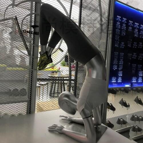 Sport Yoga Mannequin Women Hands Sitting Upside Down position Yoga Model