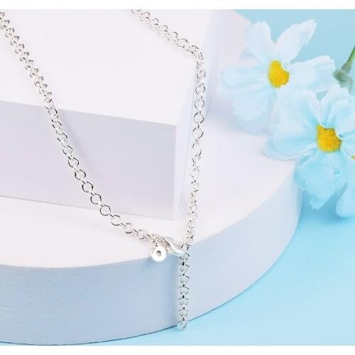2021 Autumn New Clear CZ Necklaces for Women Fashion 925 Sterling Silver Collier Choker Jewelry Female Chain Necklaces