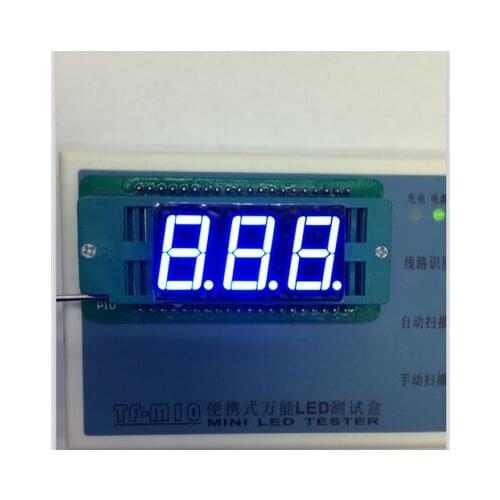 0.56inch 3digits blue 8 segment led display 5361AB/5361BB 10pcs