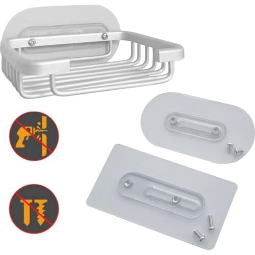 1pc Adjustable Screw Hanging Nails Self Adhesive No Drilling Wall Hanger Kitchen Bathroom Orgnaizer Installation Helper