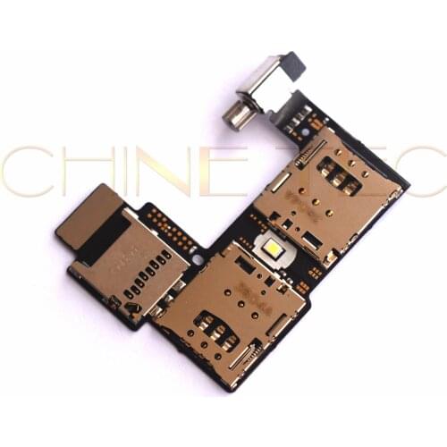 10pcs Original For Motorola Moto G2 XT1068 XT1069 vibration Sim Card Holder Micro SD Memory Socket Slot Tray Flex cable