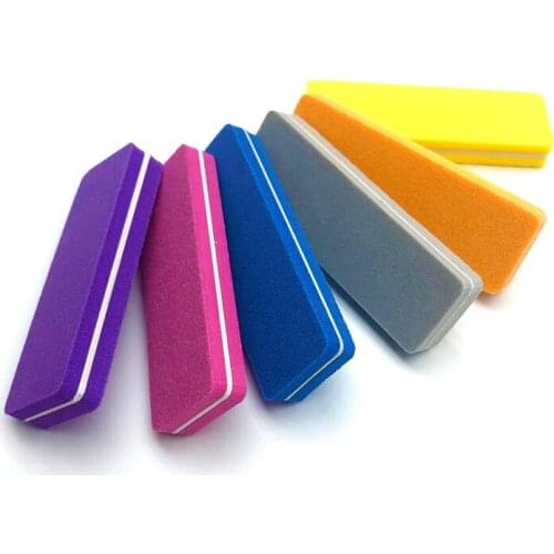 10pcs Nail File Buffer Sponge Mini Nail File Block Buffer Sanding 100/180 Professional Nail Art Tools Salon Lime a ongle