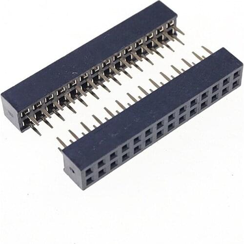 1000pcs 2x14P 28 Pin 2.00 mm Female Header Pin Headers dual row Straight Through Hole Insulator height 4.30mm Rohs