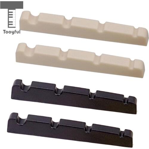 2 Pieces Slotted Nut for 4 String Electric Bass Replacements