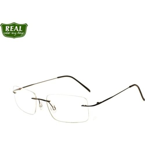 2020 new arrive Rectangle Titanium Rimless Optical Frames Reading Eyeglasses Frame Myopia Unisex Prescription Spectacle Glasses