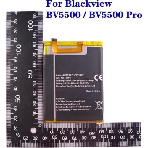 466182PU Battery 4400mAh For Blackview BV5500 / BV5500 Pro MTK6739 5.5"Mobile Phone Replacement Batteries