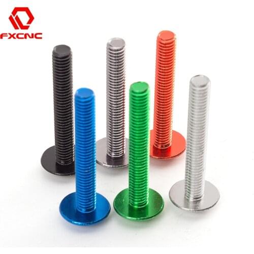 10pcs/Set M6 Bolts CNC Aluminum Motorcycle Metric Rubber Well Nuts Windscreen Fairing Cowl Universal