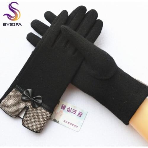 BYSIFA Women's Fingerless Gloves