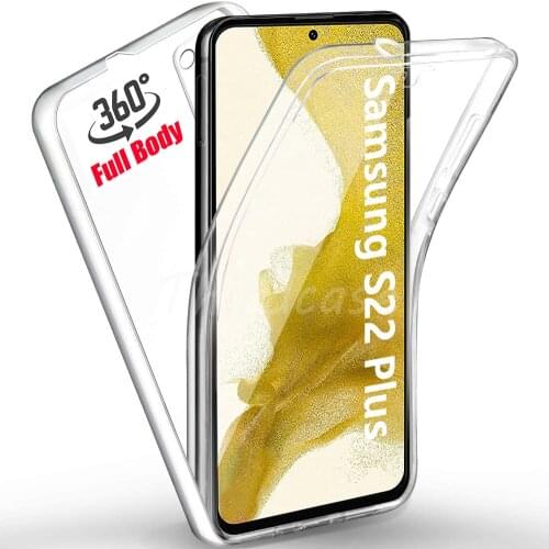 360 Full Body Case for Samsung A22 A32 A52 A72 A02S A03S A42 A12 PC+Silicone Shockproof Cover Galaxy S21 Plus Ultra S21 FE Capa