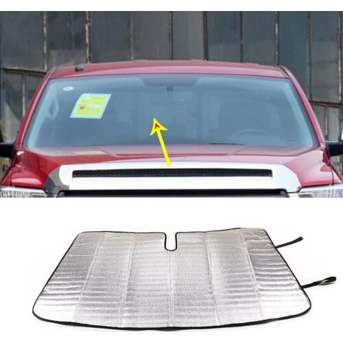 For Toyota Tundra 2014-2020 Car-styling Aluminum foil Thermal Curtain Shading Sunscreen Car Accessories