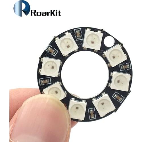 RGB LED Ring 8 Bits LEDs WS2812 5050 RGB LED Ring Lamp Light with Integrated Drivers for arduino Diy Kit