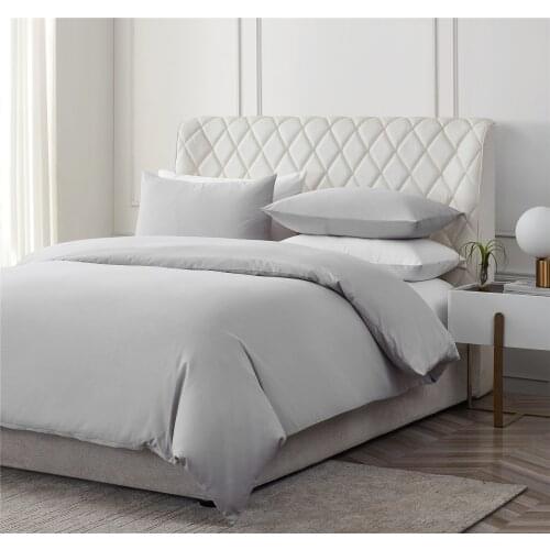 100% Cotton Bedding Set Duvet Cover Pillowcase Solid Color Bedclothes Soft Bed Set Duvet Cover Zipper 200x230cm