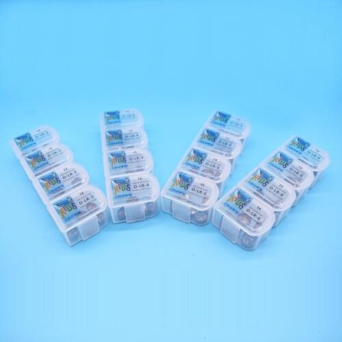 5pcs Dental Stainless Steel Crown Anteriors Posterior Molar Teeth Orthodontic Braces Fake Teeth for Children Dental Material