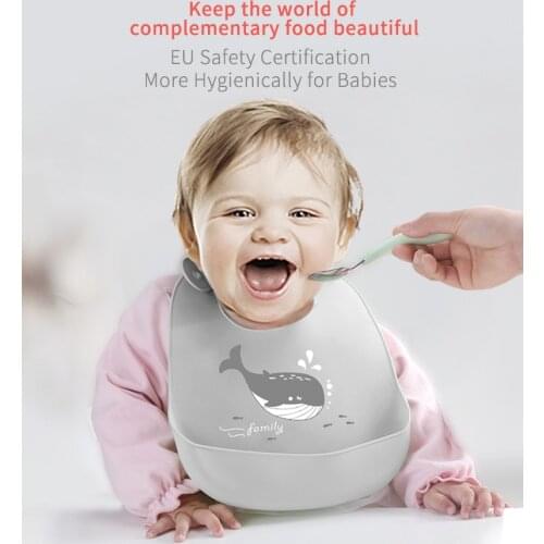 Cute silicon Baby Bib Waterproof Fashion Infant Bibs Newborn Feeding Cloth Toddle Boys Girls Adjustable Different Styles of Bibs