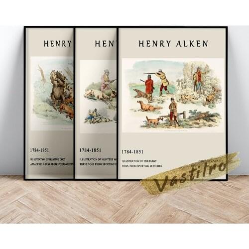 Henry Thomas Alken Famous Classic Poster Retro Canvas Painting Exhibition Museum Print Art Wall Picture Modern Home Room Deco