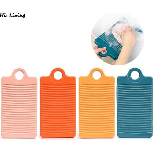 Portable Mini Plastic Washboard Antislip Thicken Washing Board Clothes Cleaning For Laundry Cleaning Tool Bathroom Accessories