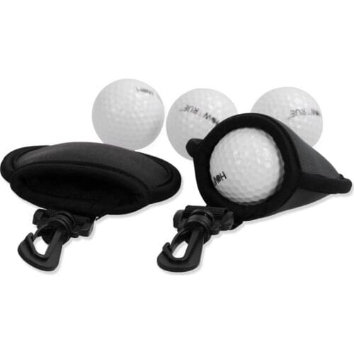 Portable Golf Ball Holder Waist Pouch Bag Neoprene Golf Tee Bag Sports Accessory Small Golf Ball Bag Scrubbing Tool
