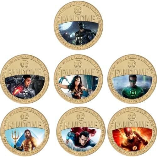 Anime Cartoon Gold Plated Commemoative Coin Collectibles in Coin Holder Ortiginal US Challenge Coin Movie Souvenir Gift for Kids