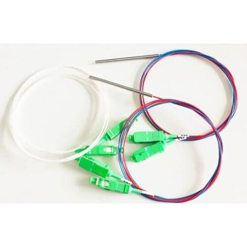 Splitter 1X2 Ratio-Fiber Coupler SC/APC 10pcs/Lots FBT 5:95-10:90-20:80-30:70-40:60-50:50-Fbt