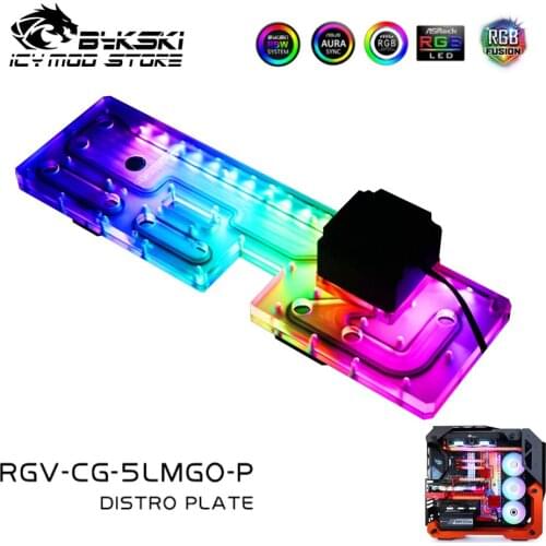 Bykski Waterway Board Reservoir Liquidcooling System Water Tank Acrylic Tranperant for COUGAR BLAZER RGV-CG-5LMGO-P