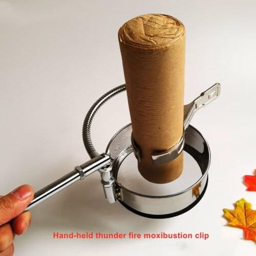 Hand-held Thunder FireAcupuncture Clip Bracket 8cm Strip Clip with Net Temperature Acupuncture Instrument Nursing Health Care