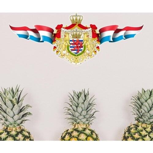 Luxembourg National Emblem Country Symbol Mark Pattern Removable Wall Sticker Art Decals Mural DIY Wallpaper for Room Decal