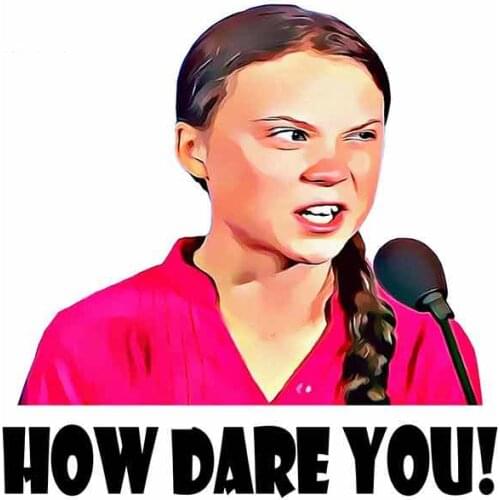 SZWL How Dare You Car Stickers Waterproof Sunscreen Decal Decoration for Laptop Body Automobile Windows PVC,13cm*13cm