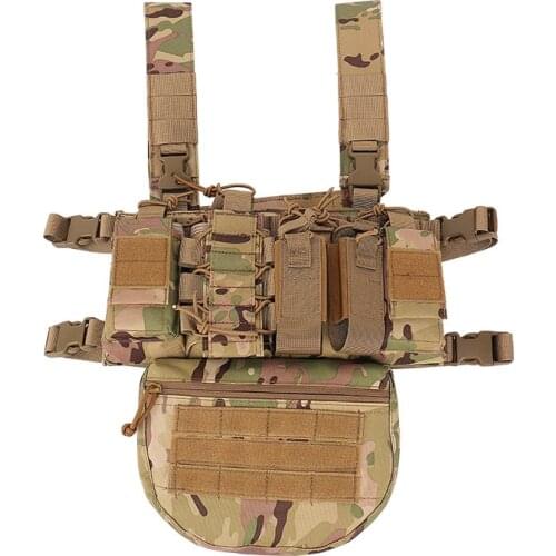 Military Tactical Chest Rig Vest Hunting Equipment Carrier Strike Airsoft Vest Pack Pouch Light Weight Heavy Duty Paintball Vest