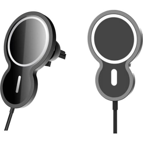 Smart Wireless Car Charger High Power Improve 200% Charge Speed Auto Attract By Magnet Fast Charging for Phone