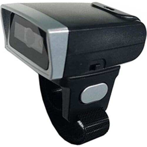 USB Wired & 2.4G Wireless CMOS Mini Wearable Ring Blue Tooth 2D QR Code Barcode Scanner HS-S03