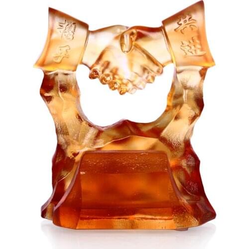 High-grade glass together decoration crafts business glass gift room