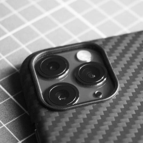 Aramid Fiber Back Cover for Apple iPhone 11 Pro Max 11Pro 11PROMAX iPhone11pro Protective Case Carbon Fiber Bumper Official