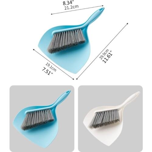 1Pc Mini Dustpan and Broom Set Brush Dust Pan Desktop Sweep Cleaning Household Brushes Portable Desktop Tool