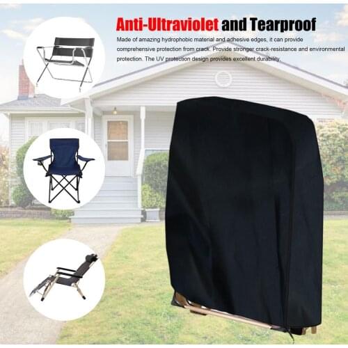 1pc Outdoor Folding Reclining Chair Cover Waterproof Uv Oxford Cloth Outdoor Cover Garden Sun Chair Coveres