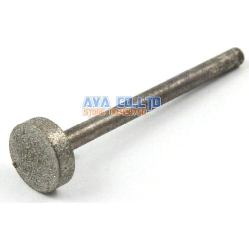 15 Pieces 10x3mm T Head Diamond Coated Bur Burr Bit for Carving Grinding 3mm Shank