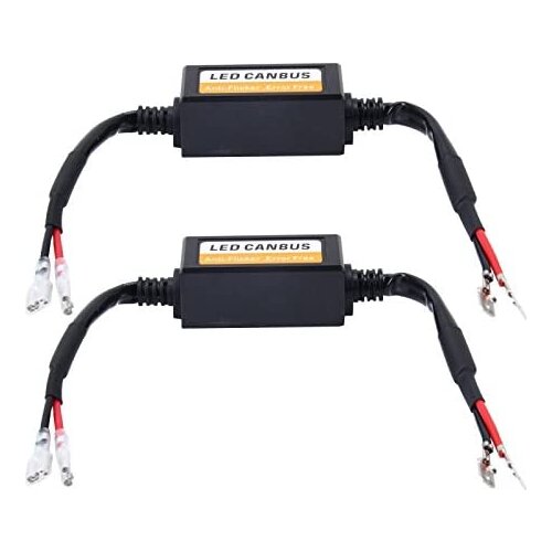 2 PCS H1/H3 Car LED Headlight Fog Lamp Bulb Error Free Warning Canceller Capacitor Load Resistor Canbus Decoders