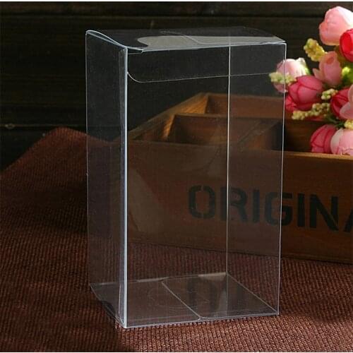 200pcs 9x9x10 Jewelry Gift Box Clear Boxes Plastic Box Transparent Storage Pvc Box Packaging Display Pvc Boxen For Wed/christmas