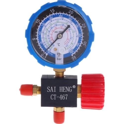 2020 New Air Conditioner Three-Way Single Manifold Gauge Valve R134A R404A R22 R410A