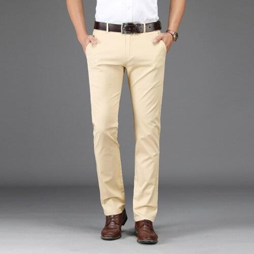 2021 Fashion Suit Pants Mens Elegant Dress Pants Solid Men Leisure Suits Trousers Male Slim Fit Pants Formal Black Blue