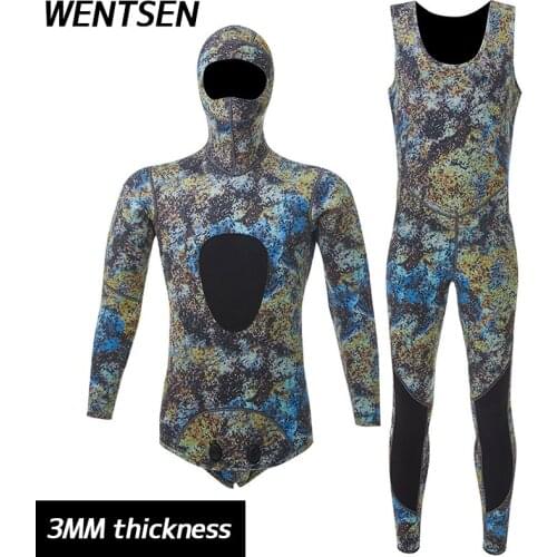 3mm Camouflage Wetsuits Mens Diving Suit Neoprene underwater for fishing Scuba Snorkel Spearfishing Surfing Jumpsuit Equipment