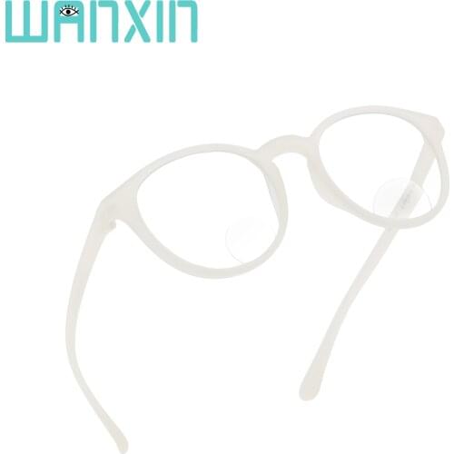 Wanxin Bifocal Reading Glasses with Invisible Round Lenses,Blue Light Blocking Glasses for Women/Men