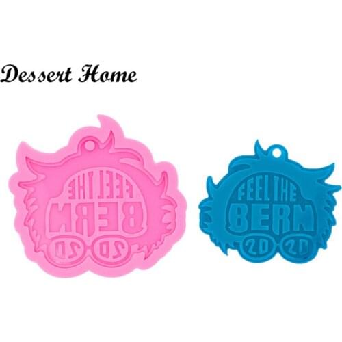DY0391 Shiny Bernie Mold Resin Craft Silicone Mould for Epoxy Resin, Keychain Molds DIY Resin jewellery making
