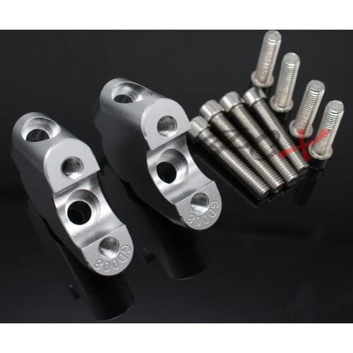 CNC Machining Handlebar Risers Bar Clamp Extend Adapter With Bolts For Honda CB300F CB400F CB400 VTEC400 CB-1