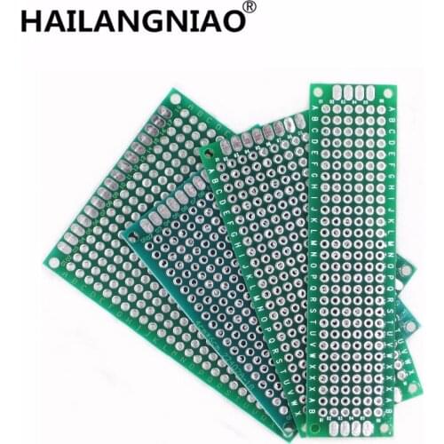Dropshipping livre Shipping! 4x Double-Side Prototype PCB Universal Board, 5x7 4x6 3x7 2x8CM