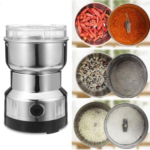 Electric Spices Nuts Coffee Bean Mills Cutter Grinder with Stainless Steel for Home Kitchen TUE88