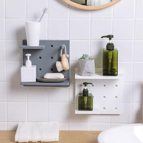 Kitchen Storage Box Plate Kitchen Organizer Cuisine Rangement Seasoning Rack Bath Wall Hanging Racks Soap Shelves