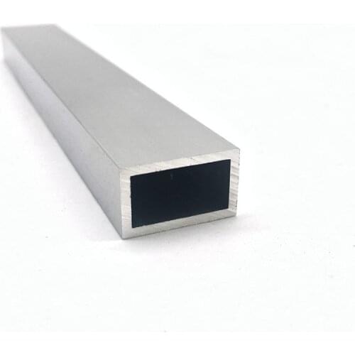 15mm*25mm*2mm square tube aluminum alloy hollow pipe rectangle straight duct vessel 100/200/300/400/500/550mm length